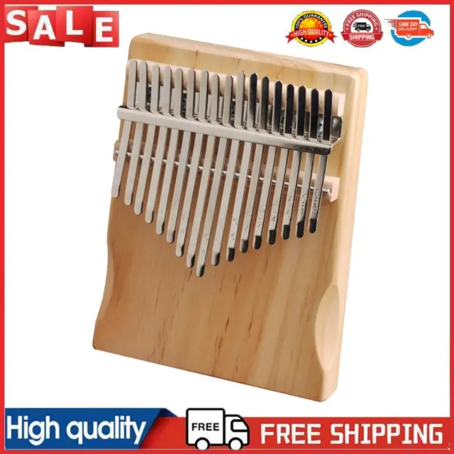 Pine Wood Finger Thumb Piano African Sanza Mbira 17 Keys Kalimba w/ Tuning Tools