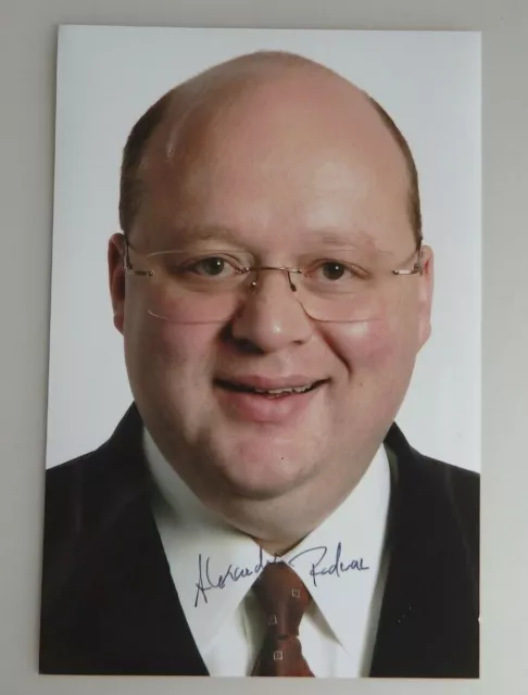 Groß Foto Autogramm Alexander Radwan CSU Politiker MdB (73190)