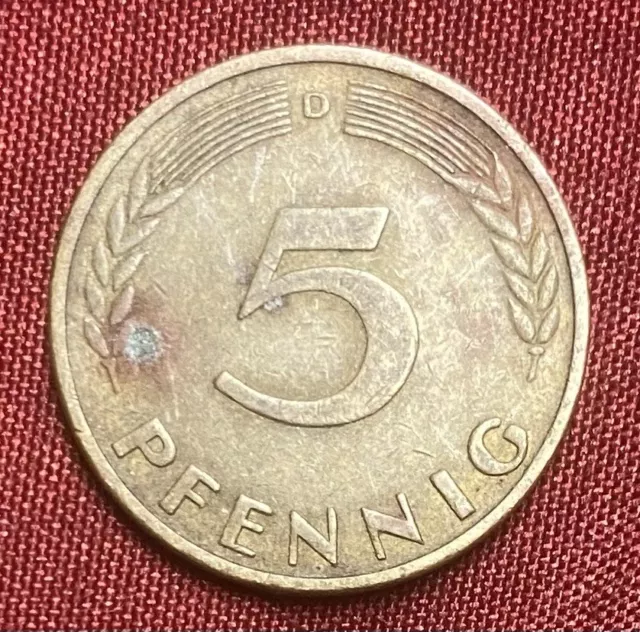 Germany 1949 D - 5 Pfennig Bank Deutscher Lander - Munich Mint