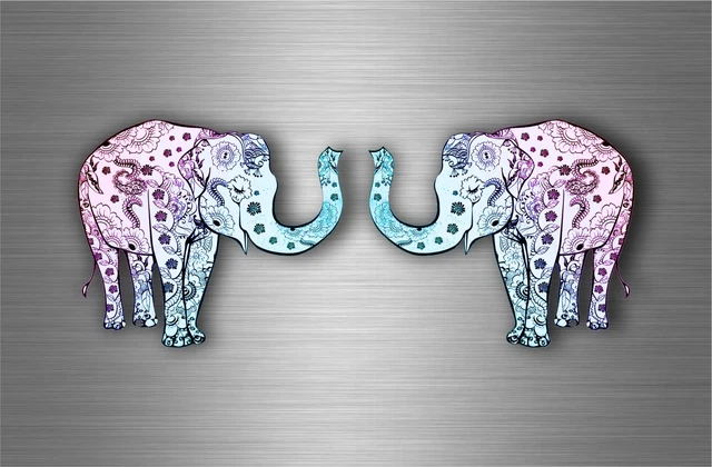 Lot De 2 Stickers Hirondelles Blanches - Déco Voiture, Moto Ou Mur - NEUF