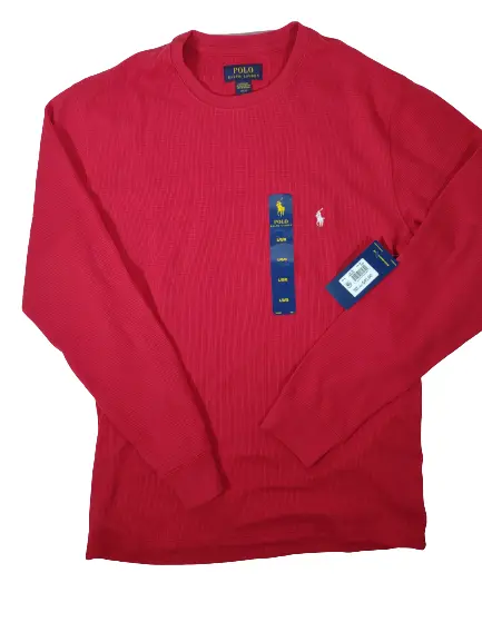 Polo Ralph Lauren Sleepwear Red Top Men's Size Large Long Sleeve NWT