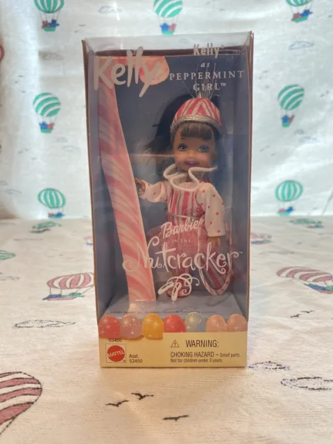 Barbie Kelly Doll The Nutcracker Kelly as Peppermint Girl NIB 2001 53455