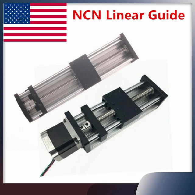 LINEAR GUIDE RAIL CNC Slide Stage Actuator Screw Motion Table Nema 23