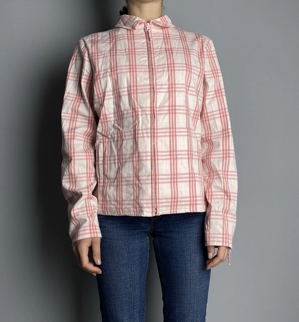 Burberry Golf Womens Nova Check Cotton Jacket Pink