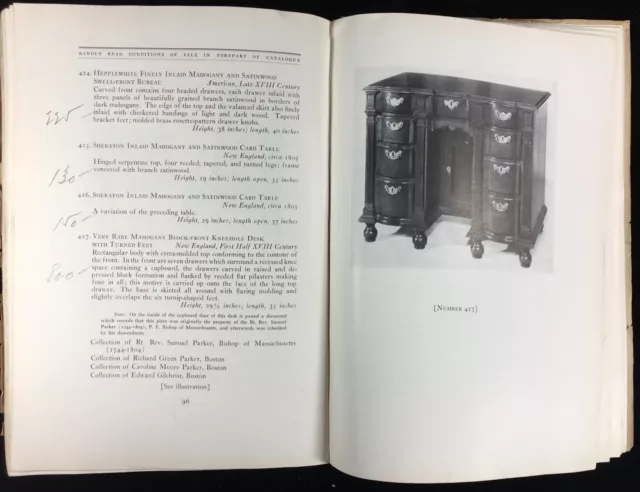 Antique American Furniture Kaufman Collection Part 1 - 1934 Auction Catalog