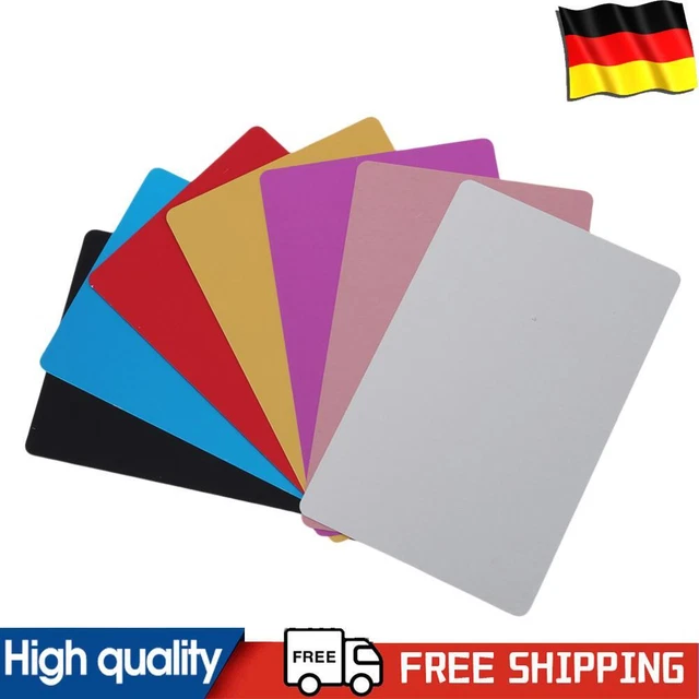 Biglietti Da Visita In Metallo - 100 Pezzi Alluminio Laser Per Ufficio E Regali - Foto 12