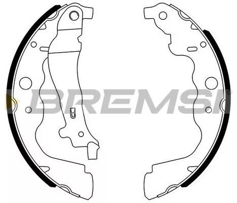 New Rear Brake Shoes to Fit: Renault Kangoo Van 2013- 228mm X 42mm