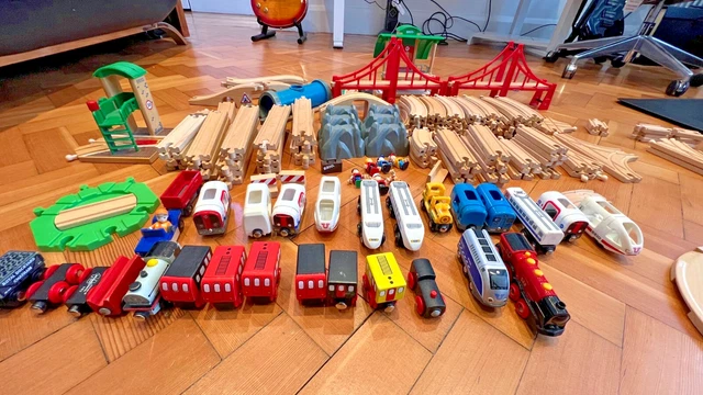 BRIO WOODEN TRAIN set bundle (original) 150 pieces £156.72 - PicClick UK