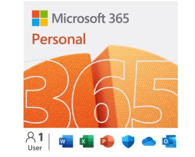 Microsoft 365 Personal 2023 English APAC 1 Year Subscription Medialess NEW for P