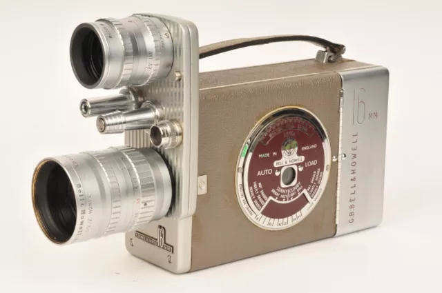 Cámara de cine Bell & Howell de 16 mm con lentes de montaje en C Angenieux y Taylor Hobson 2