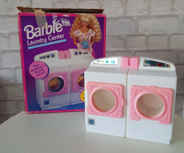 VINTAGE BARBIE LAUNDRY Centre/ Vintage Barbie Furniture/ 1990's Barbie Doll  EUR 46,74 - PicClick FR