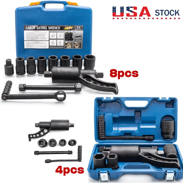 HEAVY DUTY TORQUE Multiplier Set Wrench Lug Nut Lugnut Remover 4/ 8