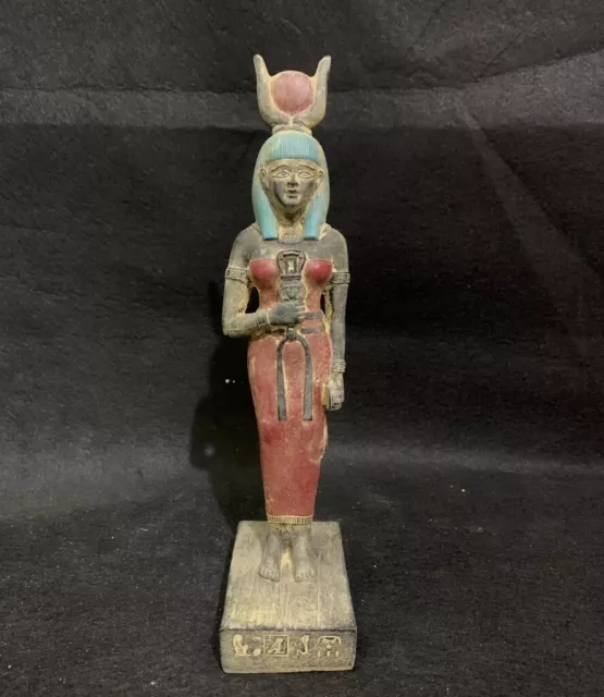 Unique Egyptian statue of goddess Hathor Ancient Egyptian Antiquities Rare  BC