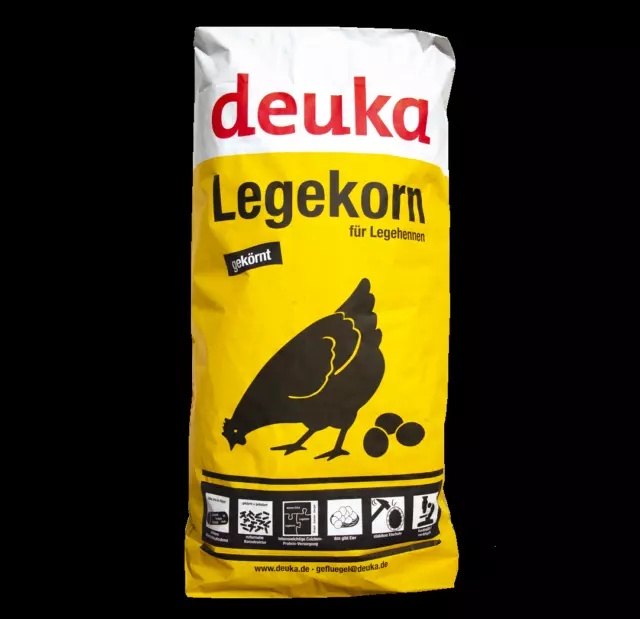 deuka Legekorn GEKÖRNT 25kg Legehennenfutter Hühnerfutter Ergänzungsfuttermittel
