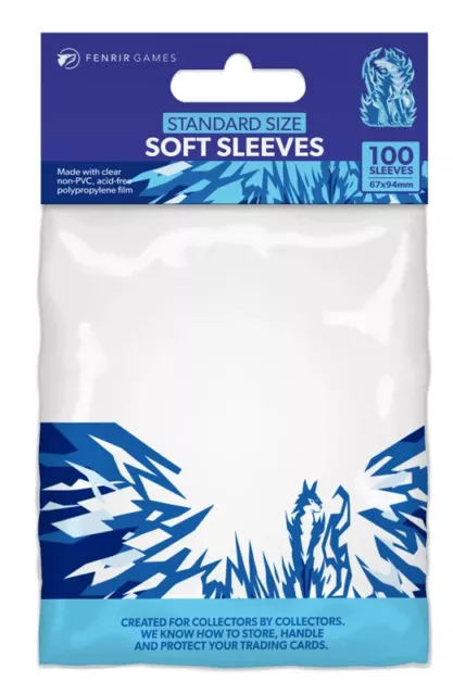 100 Soft Sleeves | Penny Sleeves | Trading Card Protector | Pokemon MTG YuGiOh