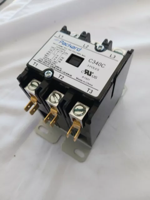 Packard C340C 3 Pole 40 Amp Contactor 208/240 Volt Coil Contactor