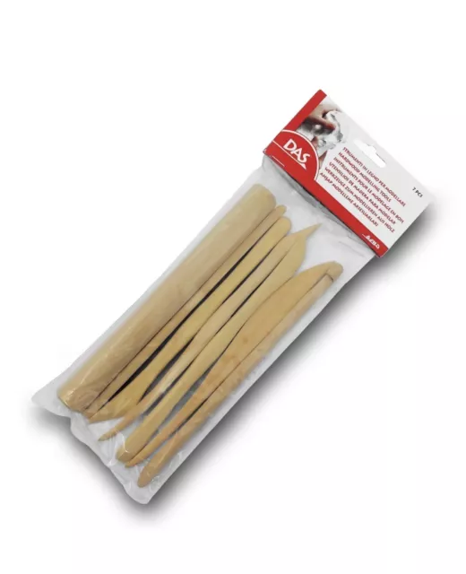 Das by Fila - Hardwood Modelling Tools - Clay and Plasticine Moulding - Set of 7