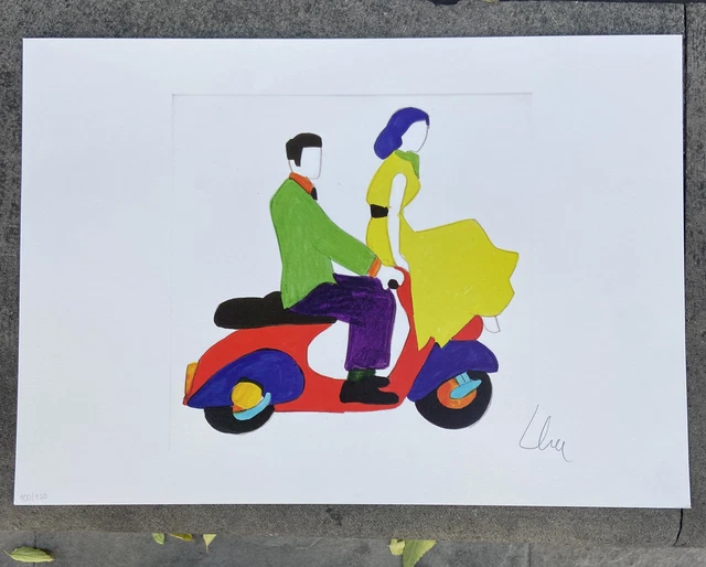 MARCO LODOLA Setigrafia Original En Cartulina 48x36