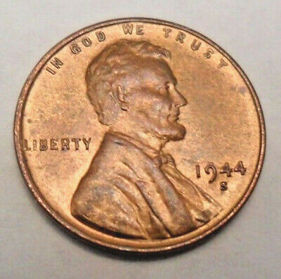 1944 S Lincoln Wheat Cent / Penny Coin  *FINE OR BETTER*  **FREE SHIPPING**