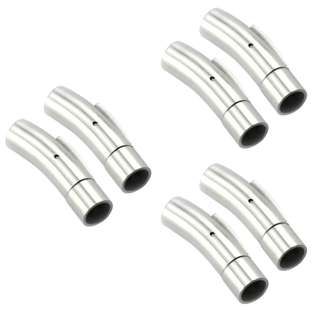 6 Pcs Magnetische Druckknöpfe Endkappen Aus Lederband Armband