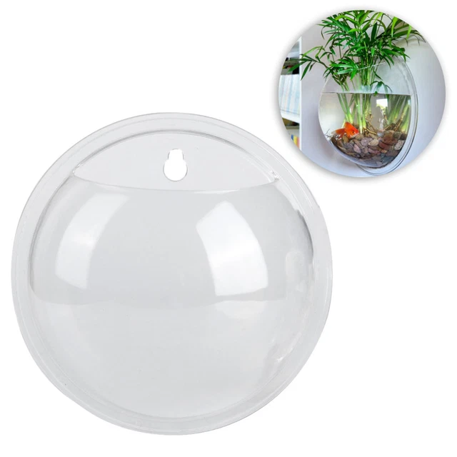 Mini Wall Mounted Hanging Transparent Fish Bowl Acrylic Fish Tank Aquarium D Dcl 2