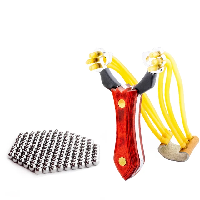 HawkShot RAPIDFIRE Steinschleuder Bundle - Profi Stahl-Zwille Mit Schnellspanner & Zubehör