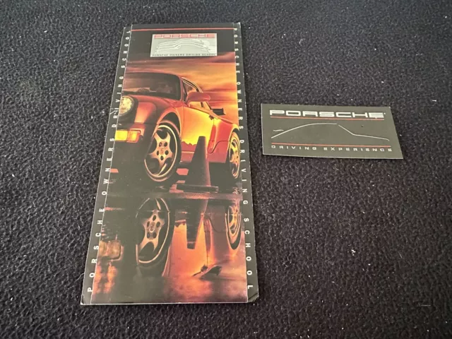 1992-1993 Porsche Owner Driving School Brochure & Experience Sticker 911 Turbo