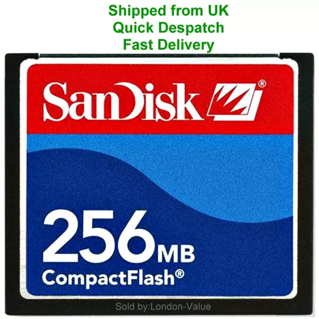 SanDisk 256MB Compact Flash Card CF CompactFlash Memory Card