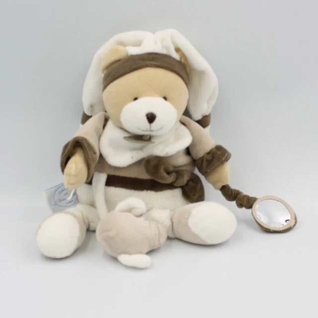 Doudou et compagnie ours blanc beige marron Graines de doudou - 15184
