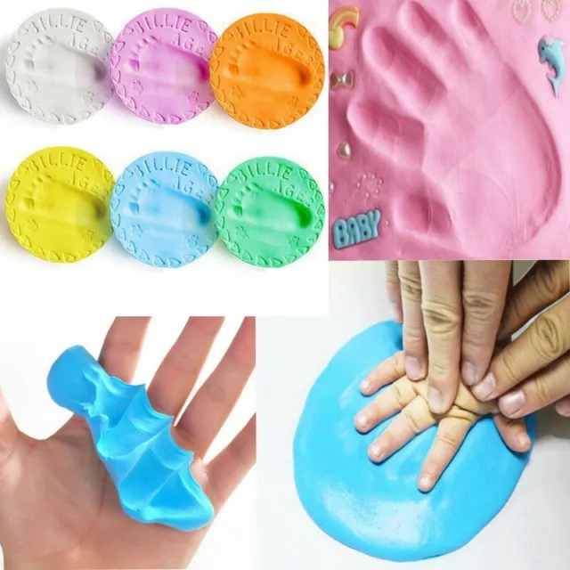 Newborn Baby Handprint & Footprint Non-Toxic Clay Mud Photo Frame Keepsake Gift