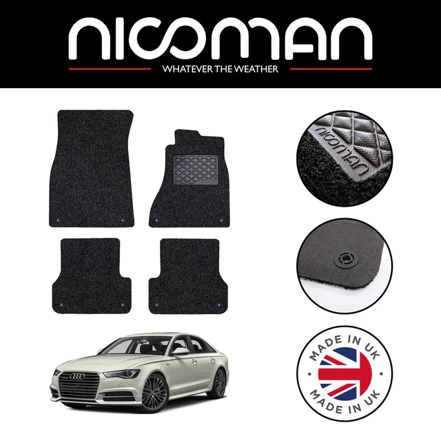 AUDI A6 C7 20112018 GENUINE DELUXE Fitted Car Floor Mats Black Set £36