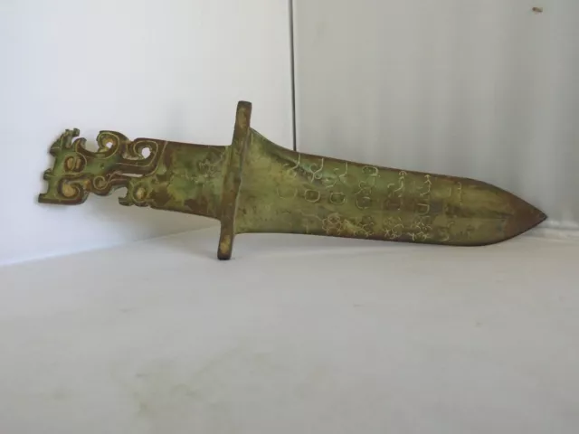 Ancient Chinese Bronze Warring States Dagger