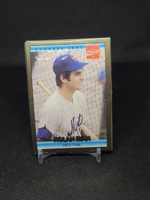 1992 Donruss Coke Ryan #1 Nolan Ryan/1966 NY Mets Sealed (5)