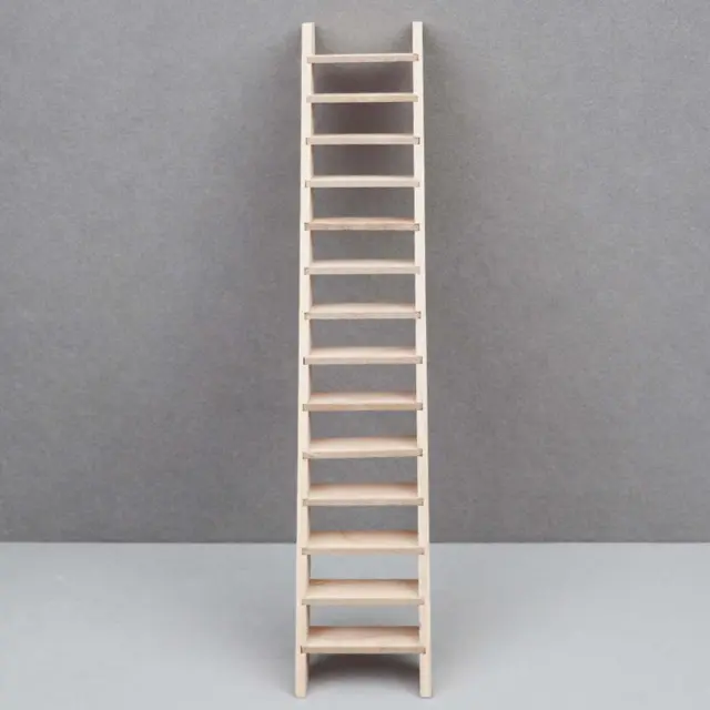 1/12 Mini Wood Ladder Dollhouse Furniture Toy Simulation Photo Props Furniture