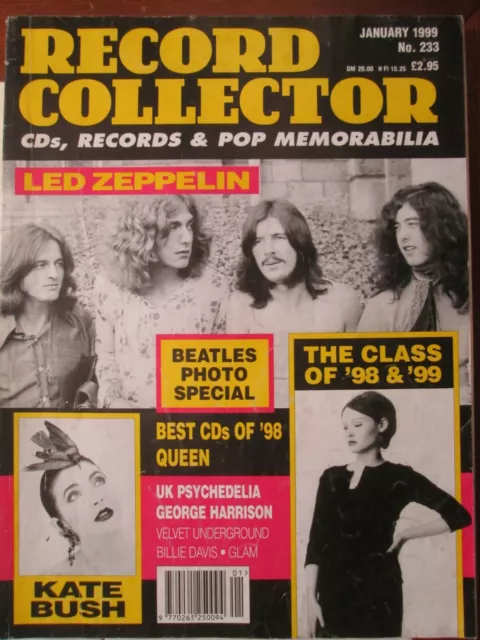 Record Collector Magazine 233 Jan 1999 Led Zeppelin Beatles Queen Kate Bush
