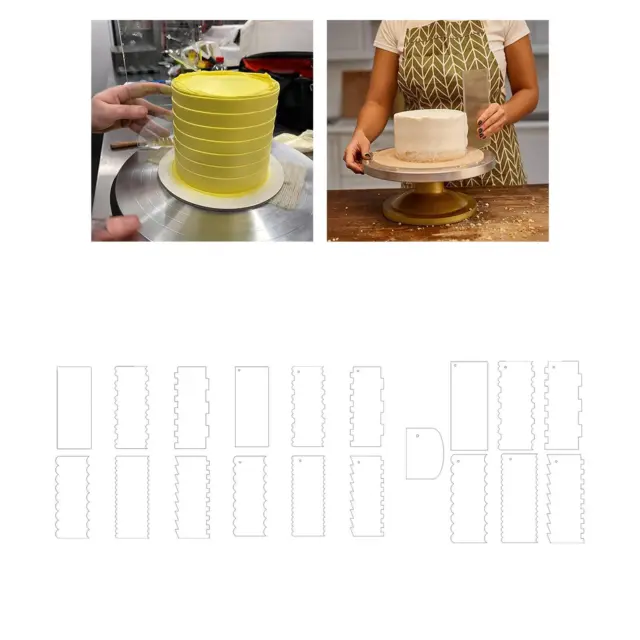 Set raschietto per torta glassa strumento per cottura torte glassa per torte