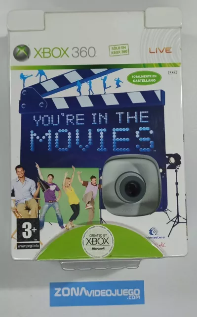 You're in the Movies + Xbox Live Vision (cámara). Xbox 360. Pal. Nuevo.