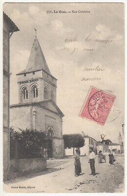 Avenue de la Gare CPA 17 LE GUA animation Braun n° 1862 