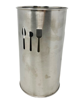 Portautensili Portaposate Portautensili Da Cucina In Acciaio Inox Scolaposate In Acciaio Inox Contenitori Portaposate Portautensili Per Posate Per Organizzare Cassetti e Piani Di Lavoro 2 Pezzi 12 cm 