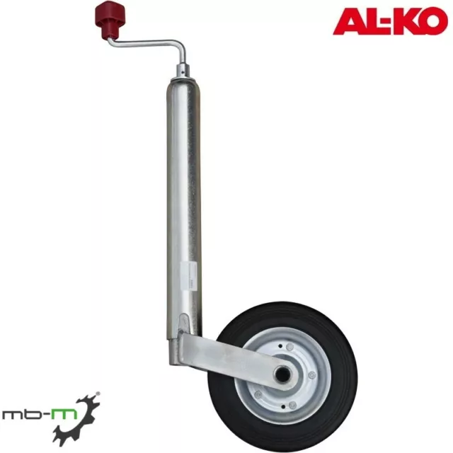 ORIGINAL AL-KO Stützrad Ø 48 mm Rohr 200x50 Stahlfelge max. 150KG Stützlast