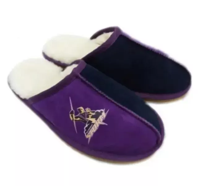 Melbourne Storm Unisex NRL Ugg Scuff Slippers - Size AU US 12 Eu 46