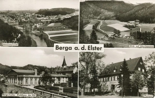 10243 ANSICHTSKARTE BERGA Elster Greiz Weida Wünschendorf Thüringen