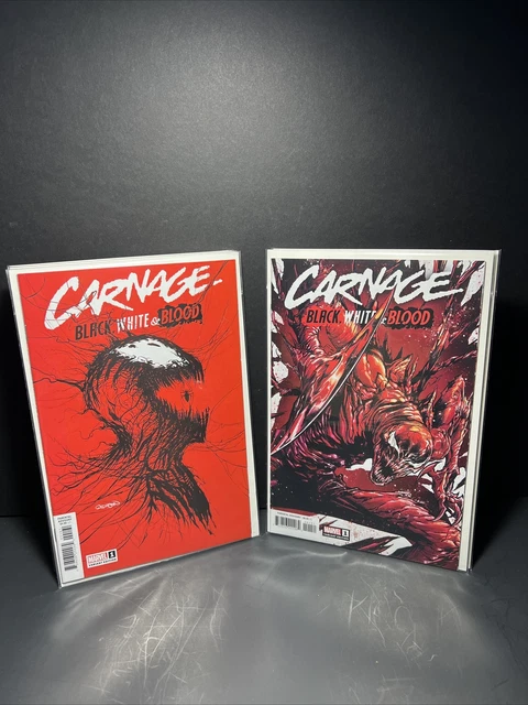 Carnage Black White & Blood #1 1st Print - Gleason & Checchetto 1:50 Marvel