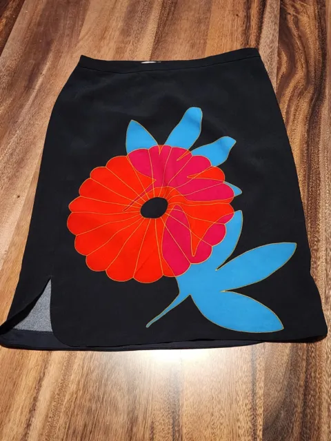 Ann Taylor Loft Women's Navy Blue Floral Print Pencil Skirt Size 8 NWT