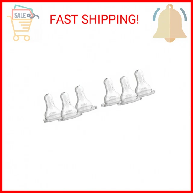Dr. Brown's Natural Flow Baby Bottle Nipple - Ultra-Preemie, Super Slow Flow - 6