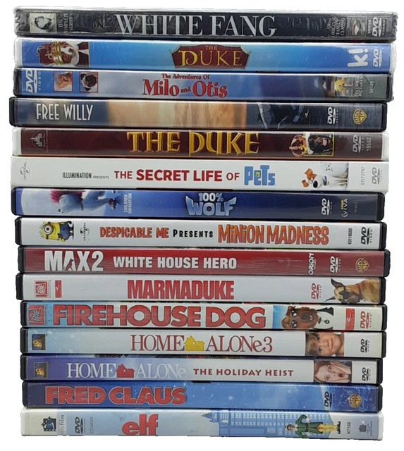 LOT DVD KIDS Childrens Movies Shows Christmas Free Willy Milo & Otis
