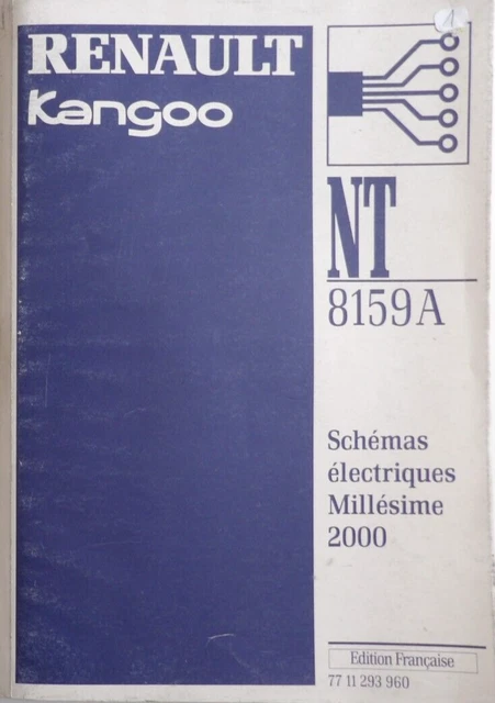 Schémas électriques Manuel D'atelier Renault Kangoo 2000 - Référence NT8159 - Occasion