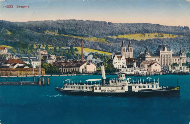AK aus Bregenz mit Dampfer Vorarlberg (SO34) (19)