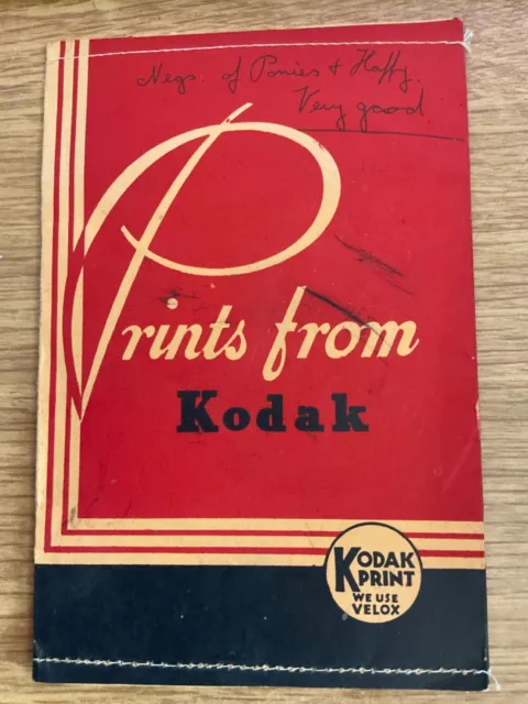 Kodak Prints Envelope Folder plus one Negative