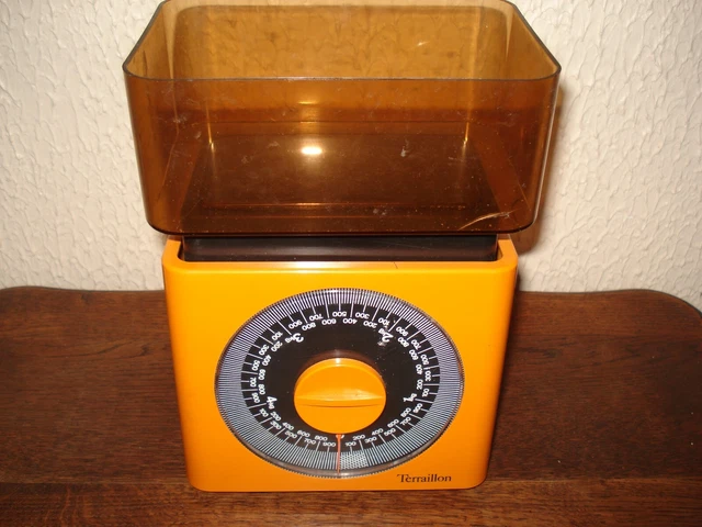 Balance De Cuisine Vintage Terraillon – 10 Kg – Orange – Authentique